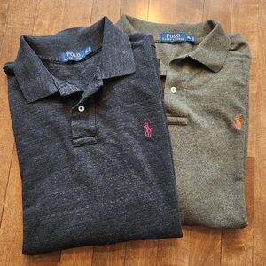 Polo by Ralph Lauren Black and Green Classic Polo Shirts (2)
